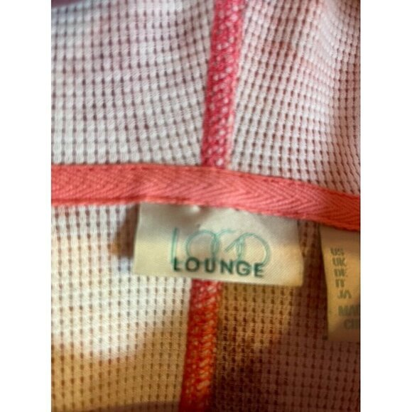 Logo Sweater Women L Pink Hoodie Tie Dye Active Sporty Yoga Feminine Boho 80s - Picture 7 of 12